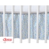 Fest gefaltete Rüsche 120x60cm - Hängende Herzen blaue Blümchen