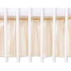 Fest gefaltete Rüsche 120x60cm - Hängende Herzen creme