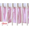 Fest gefaltete Rüsche 120x60cm - Hängende Herzen Rosa-Punktemuster