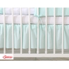 Fest gefaltete Rüsche Babybett 120x60cm - Little Prince/Princess minze