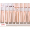 Fest gefaltete Rüsche Babybett 120x60cm - Little Prince/Princess puderrosa