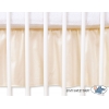 Fest gefaltete Rüsche Babybett 120x60cm - Teddy Bär Barnaba creme