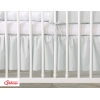 Fest gefaltete Rüsche für Babybett 120x60cm - Little Prince/Princess grau