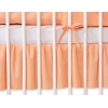 Fest gefaltete Rüsche für Babybett 140x70cm - Hängende Herzen pfirsich