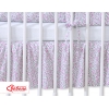 Fest gefaltete Rüsche für Babybett 140x70cm - Hängende Herzen rosa Blümchen