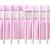 Fest gefaltete Rüsche für Babybett 140x70cm - Hängende Herzen Rosa-Punktemuster