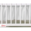 Fest gefaltete Rüsche für Babybett 140x70cm - Little Prince/Princess grau