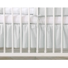 Fest gefaltete Rüsche für Babybett 140x70cm - Little Prince/Princess grau
