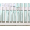Fest gefaltete Rüsche für Babybett 140x70cm - Little Prince/Princess minze
