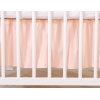 Fest gefaltete Rüsche für Babybett 140x70cm - Little Prince/Princess puderrosa