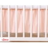 Fest gefaltete Rüsche für Babybett 140x70cm - Little Prince/Princess puderrosa