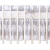 Fest gefaltete Rüsche für Kinderbett 120cm -Simple Elefanten grau