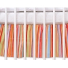 Fest gefaltete Rüsche - Hängende Herzen orange strips