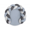 Geflochene Babynest / Spielmatte 2 in1 - pastellblau- grau - anthrazit