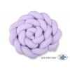 3.6m Knotenschlange Geflochtene Bettschlange Babybett XXL - lila