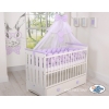 3.6m Knotenschlange Geflochtene Bettschlange Babybett XXL - lila