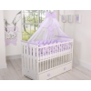 3.6m Knotenschlange Geflochtene Bettschlange Babybett XXL - lila