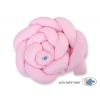 Geflochtene Bettschlange rosa pink für Baby Babybett
