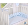 Geflochtene Bettschlange für Junge Babybett - blau Kinderbett