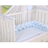 Geflochtene Bettschlange für Junge Babybett - blau Kinderbett