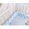 Geflochtene Bettschlange für Junge Babybett - blau Kinderbett
