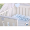 Geflochtene Bettschlange für Junge Babybett - blau Kinderbett