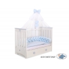 Geflochtene Bettschlange für Junge Babybett - blau Kinderbett