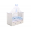Geflochtene Bettschlange für Junge Babybett - blau Kinderbett