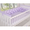 Geflochtene Bettschlange für Babybett-lila