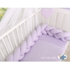 Geflochtene Bettschlange für Babybett-lila