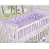 Geflochtene Bettschlange für Babybett-lila