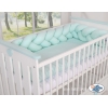 Geflochtene Bettschlange für Babybett-minze
