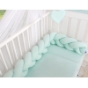 Geflochtene Bettschlange für Babybett-minze