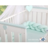 Geflochtene Bettschlange für Babybett-minze