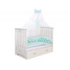 Geflochtene Bettschlange für Babybett-minze