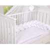 Geflochtene Bettschlange für Babybett-weiß Baumwolle Bettumrandung