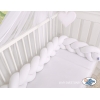 Geflochtene Bettschlange für Babybett-weiß Baumwolle Bettumrandung