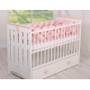 Babybett Bettschlange altrosa