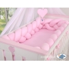 Rosa Bettschlange für Babybett Mädchen