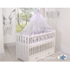 Geflochtene Bettschlange für Babybett Bettumrandung XXL - grau
