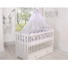 Geflochtene Bettschlange für Babybett Bettumrandung XXL - grau