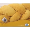 Geflochtene Bettschlange Nestchen minky 180cm - Kopfschutz für Babybett- honig gelb