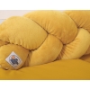 Geflochtene Bettschlange Nestchen minky 180cm - Kopfschutz für Babybett- honig gelb