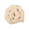 Geflochtene Kopfschutz Bettschlange für Babybett - beige