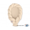 Geflochtenes Babynestchen 2 in 1 Bettumrandung - beige