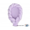 Babynest Geflochten 2 in 1 Bettumrandung - lila