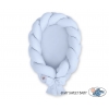 Babynestchen Geflochten 2 in 1 Bettumrandung - blau