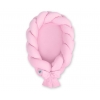 Geflochtene Babynest 2 in 1 Bettumrandung - rosa