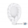 Geflochtene Babynest 2 in 1 Bettumrandung - weiß