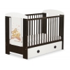 Braun Gitterbett 120x60cm Teddy Bär Barnaba Braun mit Schublade
